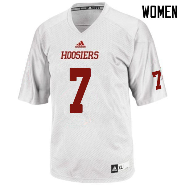 Women #7 Nate Sudfeld Indiana Hoosiers College Football Jerseys Sale-White